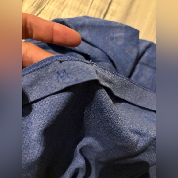 Lululemon Shirt Blue Tee Casual Workout Gym Athleisure Stretch size M - Picture 5 of 6